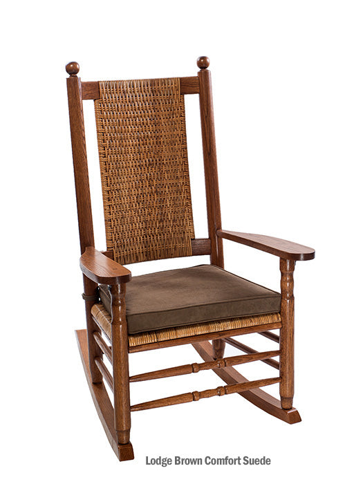 Indoor Suede Seat Cushion Kennedy Rockers